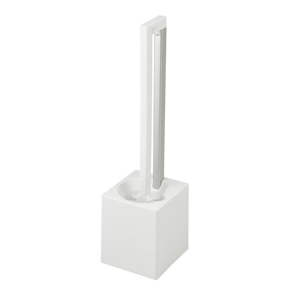 トイレブラシ/トイレ掃除用品 【ケース付き ホワイト 24個セット】 約幅5.5cm KAKU レック 〔お手洗い レストルーム〕|日本茶と健康茶のお店いっぷく茶屋