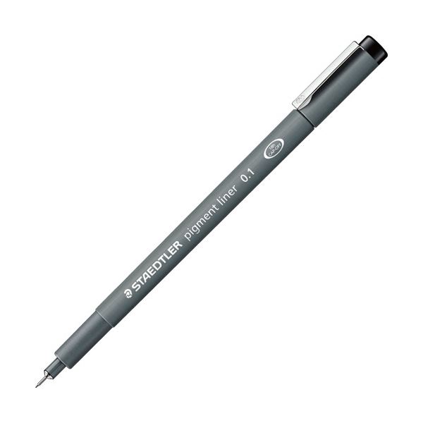 （まとめ）ステッドラー ピグメントライナー0.1粍 黒 308 01-9 1本【×20仕掛ける】 日用品雑貨・文房具・手芸-製図用品-文房具・事務用品