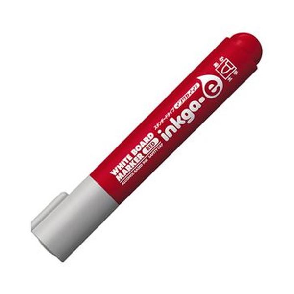 （まとめ）コクヨ ホワイトボードマーカーインクガイイ 標準尺度印字機 太字 赤 PM-BN103R 1仕かける（10本）【×10仕かける】