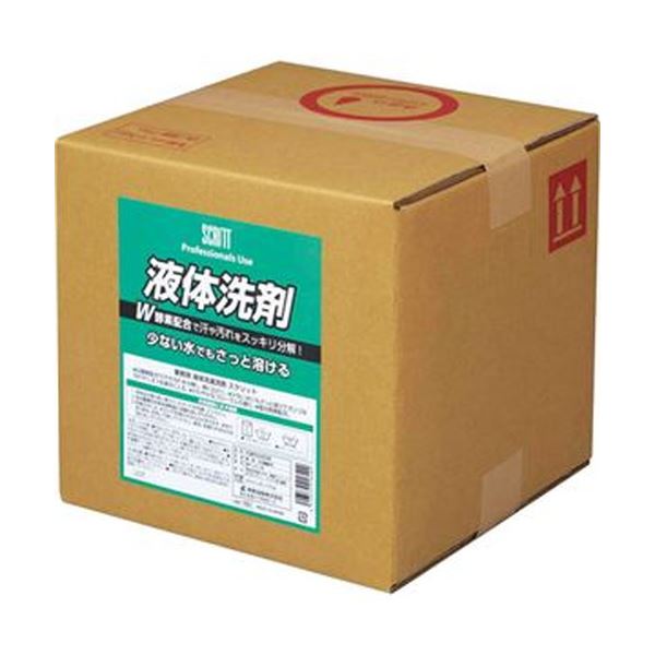 (まとめ)熊野油脂 スクリット 衣料用液体洗剤10L 1箱【×3セット】|日本茶と健康茶のお店いっぷく茶屋