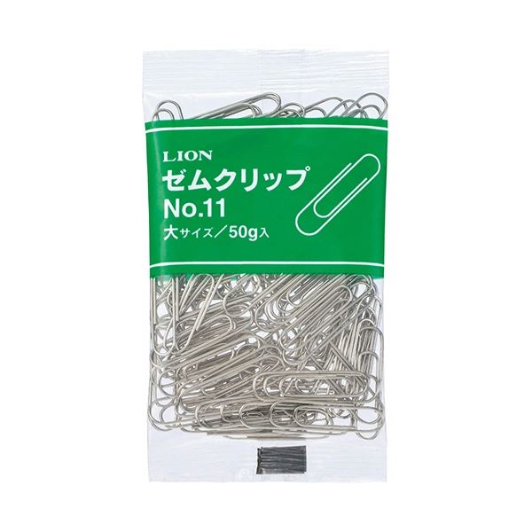 (まとめ) 百獣の王事務器 クリップ 大 28粍 50g No.11-50 1風呂敷き包み 【×50仕掛ける】