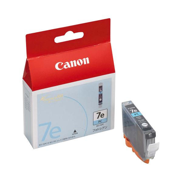 (まとめ) キヤノン Canon インキ貯蔵タンク BCI-7ePC 映し絵シアン 0368B001 1個  【×10仕掛ける】 プリンター・FAX用インク-パソコン・周辺機器-インクカートリッジ