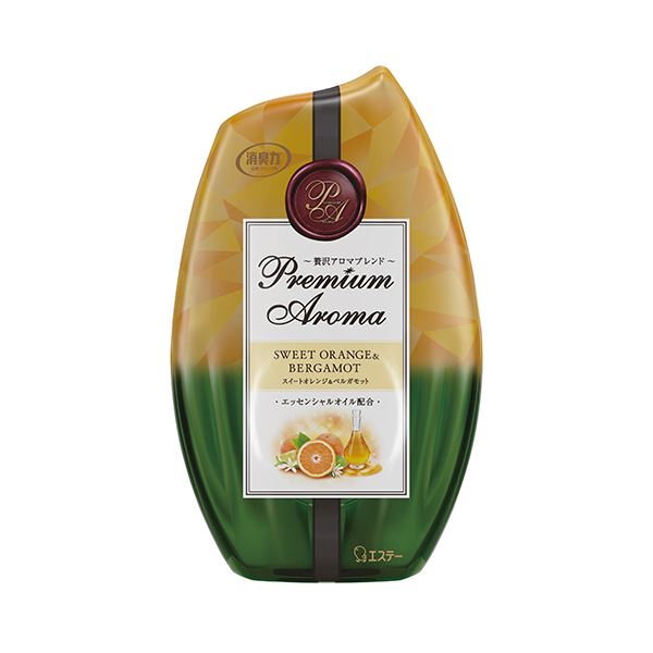 (まとめ)エステー お部屋の消臭力 PremiumAroma スイートオレンジ&ベルガモット 400ml 1個【×10セット】