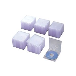 エレコムBlu-ray/ヴィデオディスク/CDプラケース か細い 1枚納める せつ然たる CCD-JSCS100CR1仕掛ける(400枚:100枚×4容器に並べる) 記録用メディアケース-CD・DVDケース-PCサプライ・消耗品