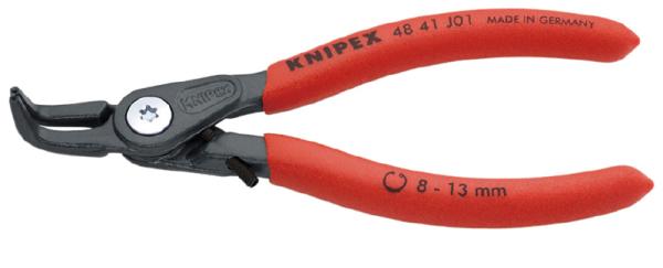 4841J01KNIPEX 8 -13mm 穴用スナップリングプライヤー 曲8358261 　送料込み！
