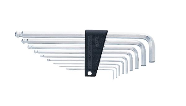 KTC ハイグレードボールポイントL形ロング六角棒レンチセット(9本組(HLD2509 3735249 　送料込み！
