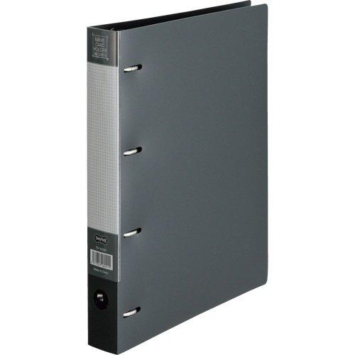 名刺ホルダー 差替式 A4タテ 4穴 360名用 黒 TN-360BK