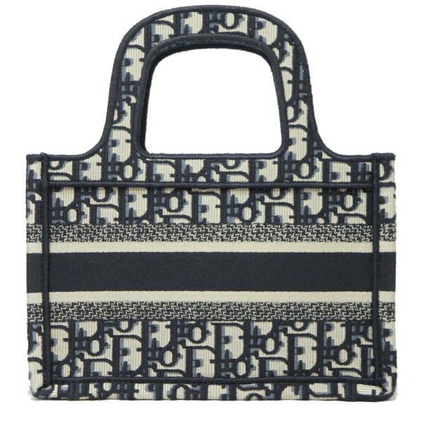 値段が激安抜群 Dior 一風騎士 Christian 送料無料 キャンバス キャンバス ブック エンブロイダリー クリスチャン トートバッグ ブルーグレー ミニバッグ 新品同様 ディオール トート カナージュ エンブロイダリー S5475zriwcd トート