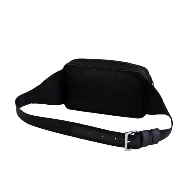日本最大のブランド 中古 Prada プラダ ボディバッグ ナイロン レザー ブラックprada ウエストポーチ ショルダーバッグ メンズバッグ Www Janvier Labs Com