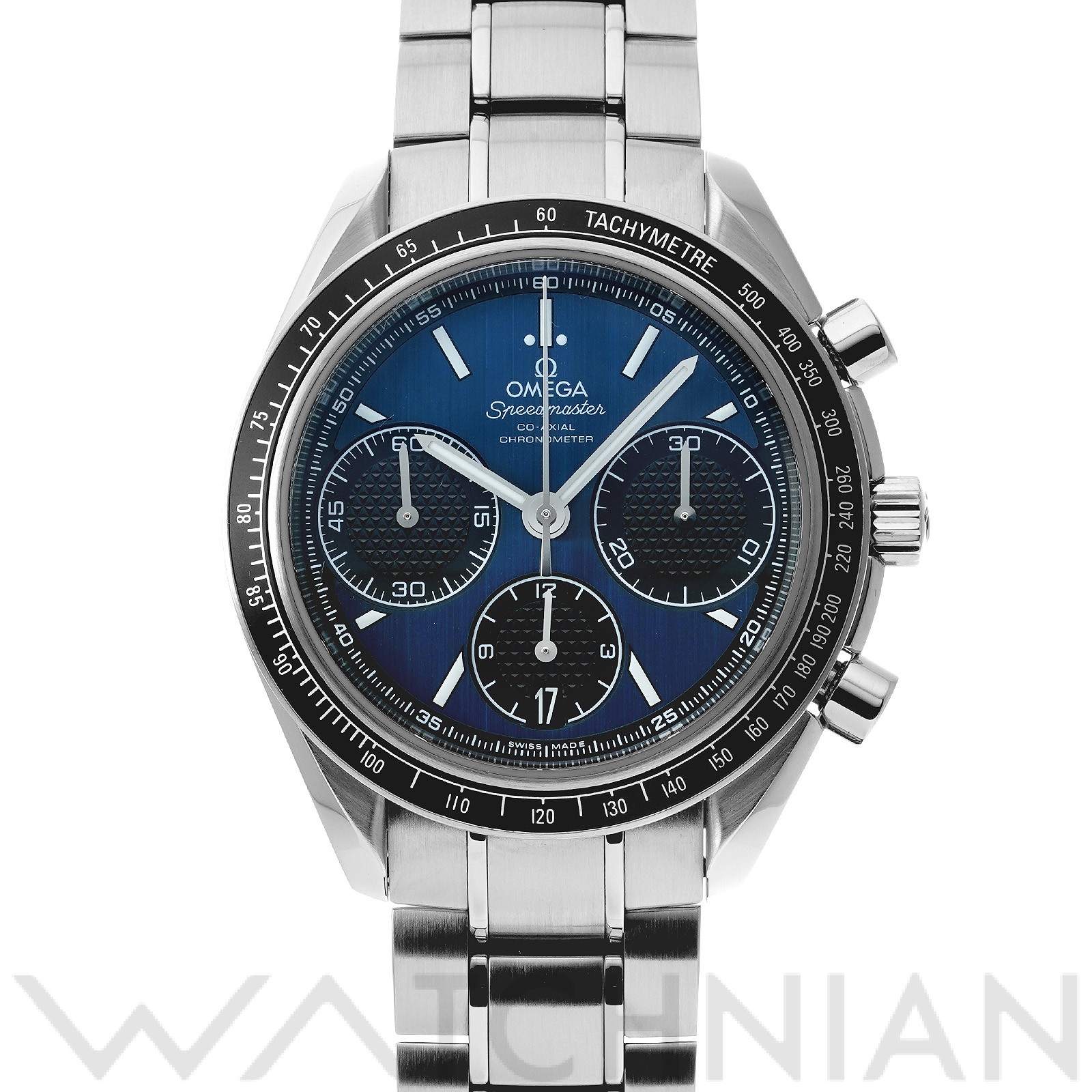 待望 中古 オメガ Omega スピードマスター レーシング コーアクシャル 326 30 40 50 03 001 ブルー ブラック メンズ 腕時計