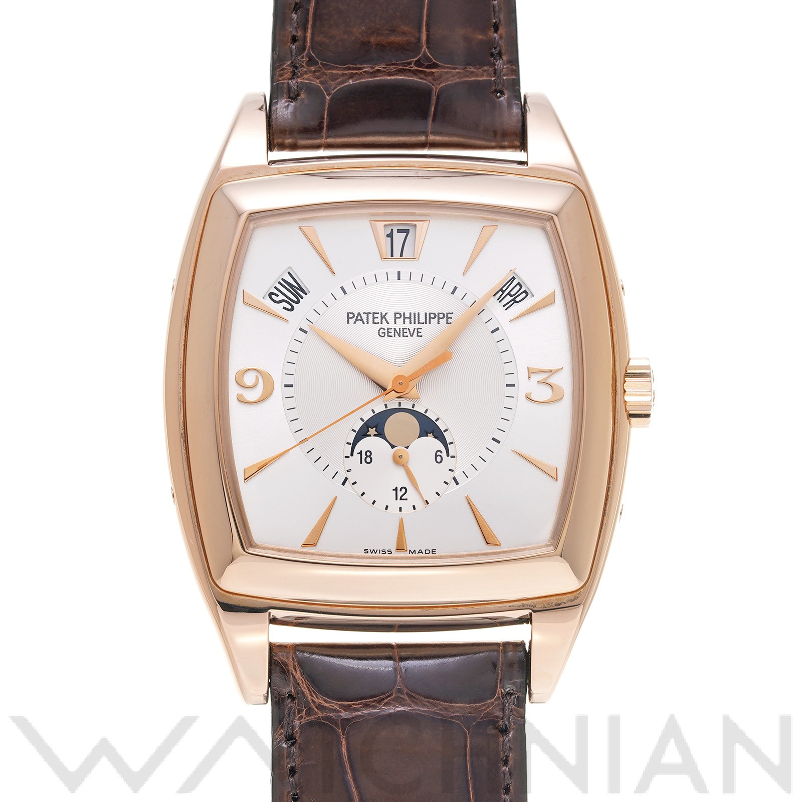 【楽天市場】【中古】 パテック フィリップ PATEK PHILIPPE ゴンドーロ カレンダリオ 5135R-001 シルバー メンズ 腕 ...