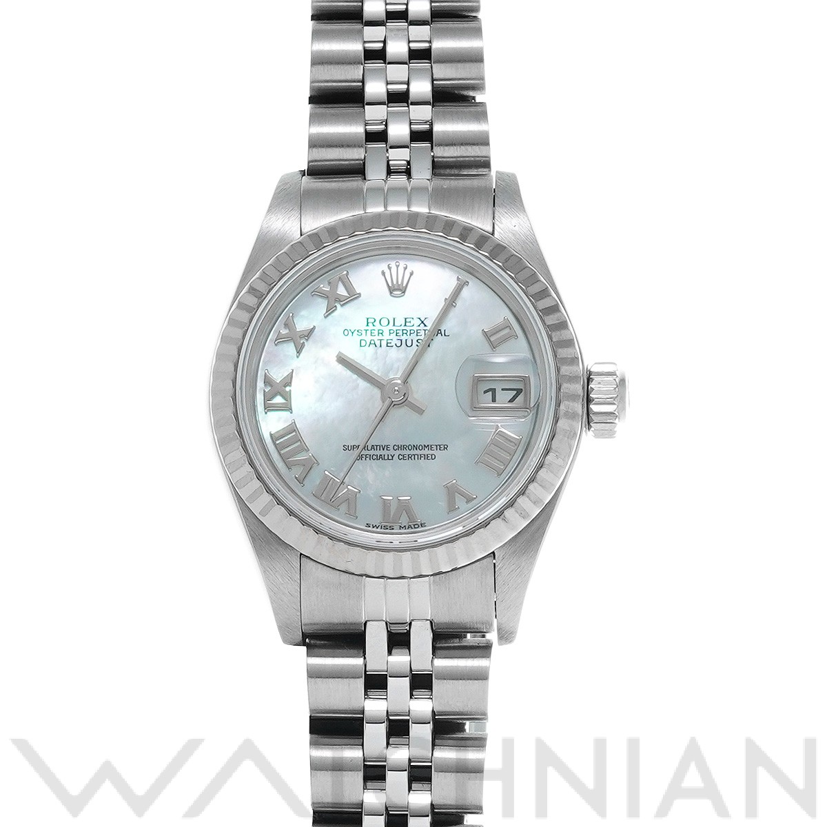 【楽天市場】【中古】 ロレックス ROLEX デイトジャスト 79174NR Y番(2002年頃製造) ホワイトシェル レディース 腕時計