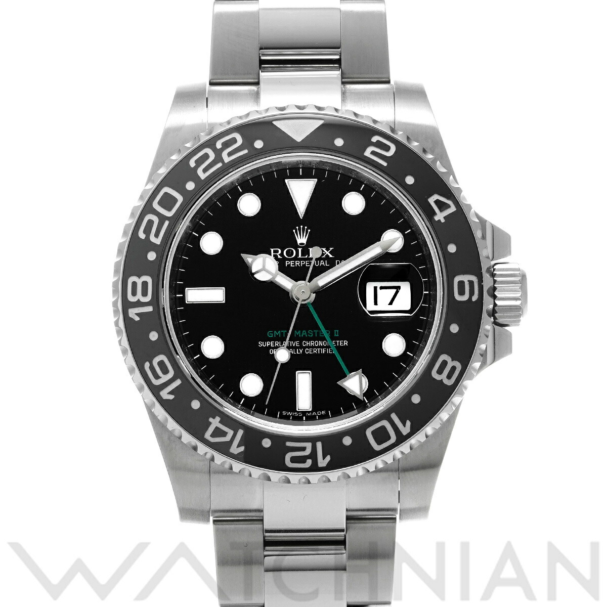 【楽天市場】ロレックス ROLEX GMTマスターII 116710LN V番(2008年頃製造) ブラック メンズ 腕時計 ロレックス 時計 ...