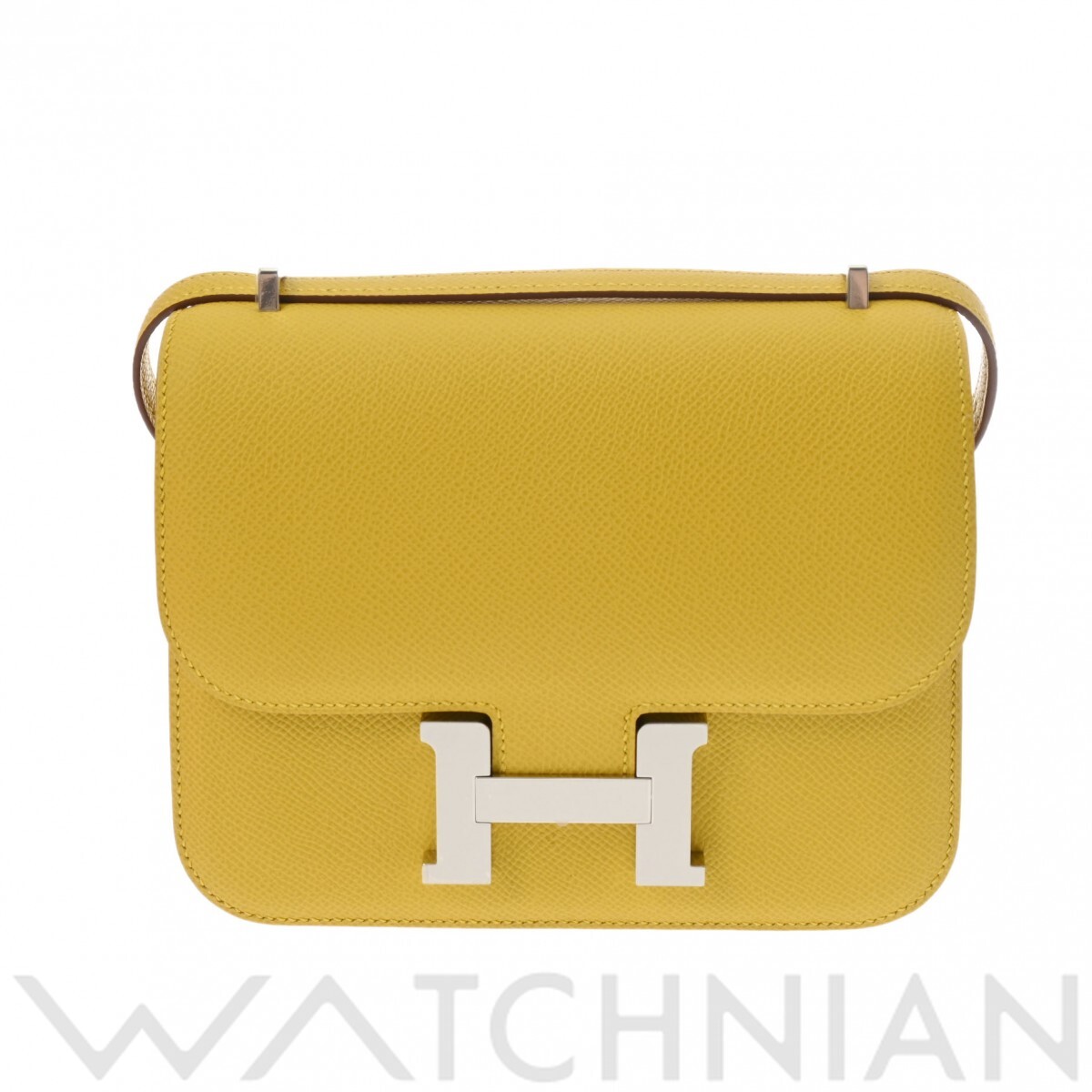 エルメス HERMES コンスタンス ミニ18 ミロワール ジョーヌ系 ヴォーエプソン レディース ショルダーバッグ エルメス ショルダーバッグ バック ブランド 【ローン48回払い無金利】【中古】