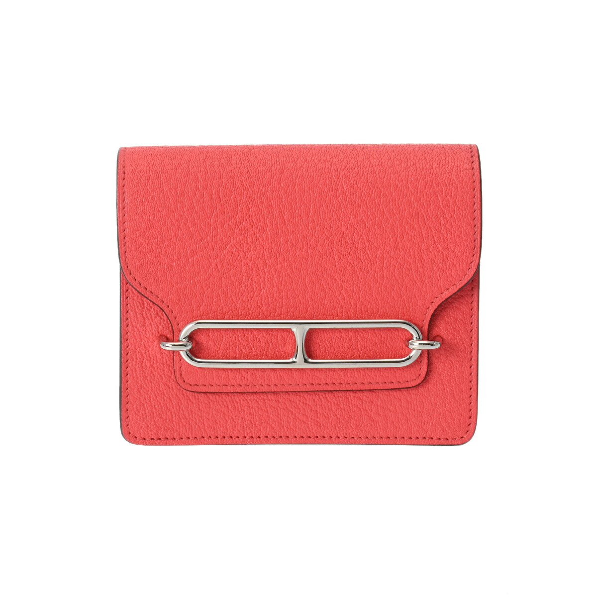 エルメス HERMES ルリ スリムウォレット ローズテキサス シェーブル ユニセックス 二つ折り財布 エルメス 財布 ブランド 【ローン48回払い無金利】【未使用】
