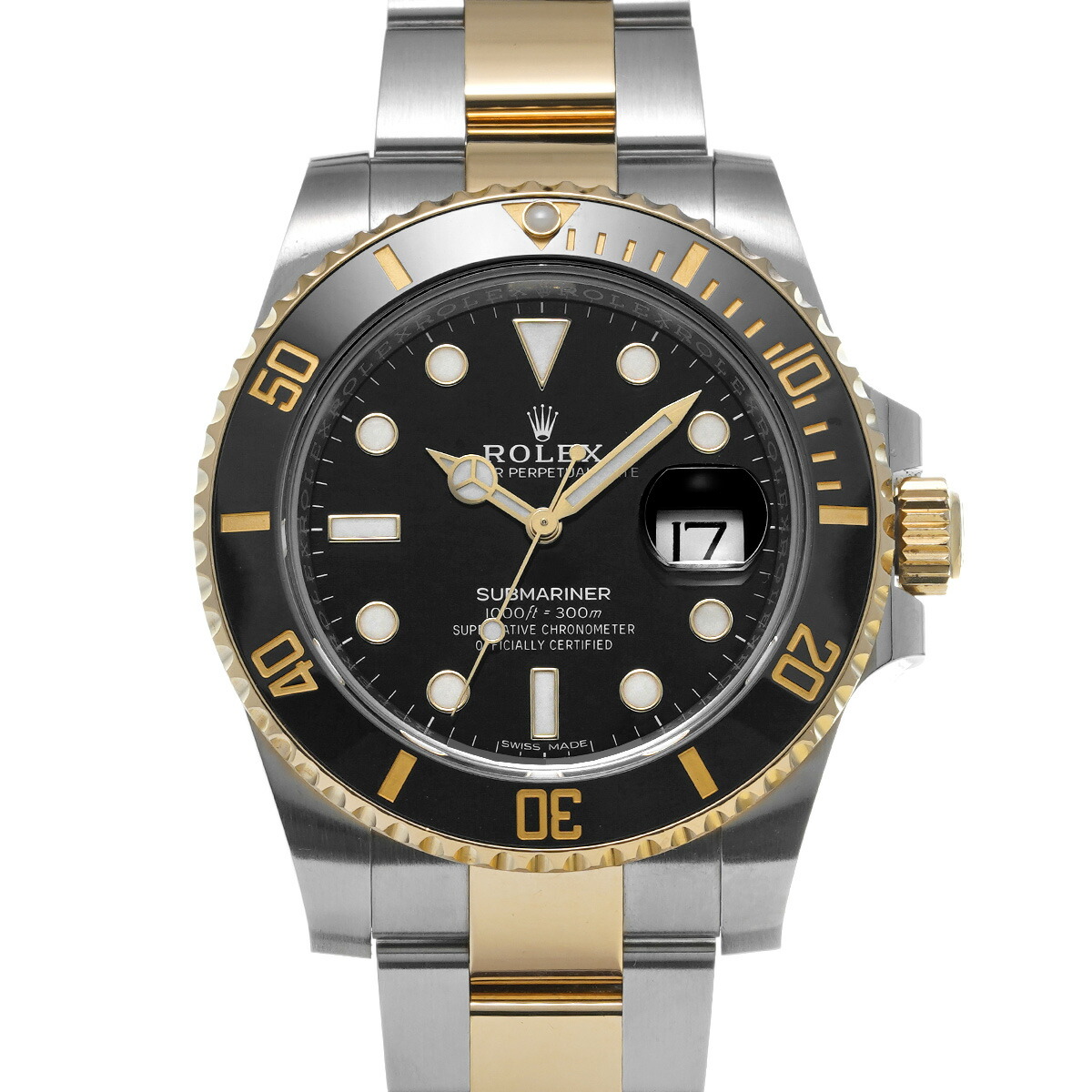 ロレックス コマ 16613 サブ yg ゴールド コンビ 廃盤 ROLEX 黒サブ】ロレックス 16613 サブマリーナーデイト トリチノバ YG