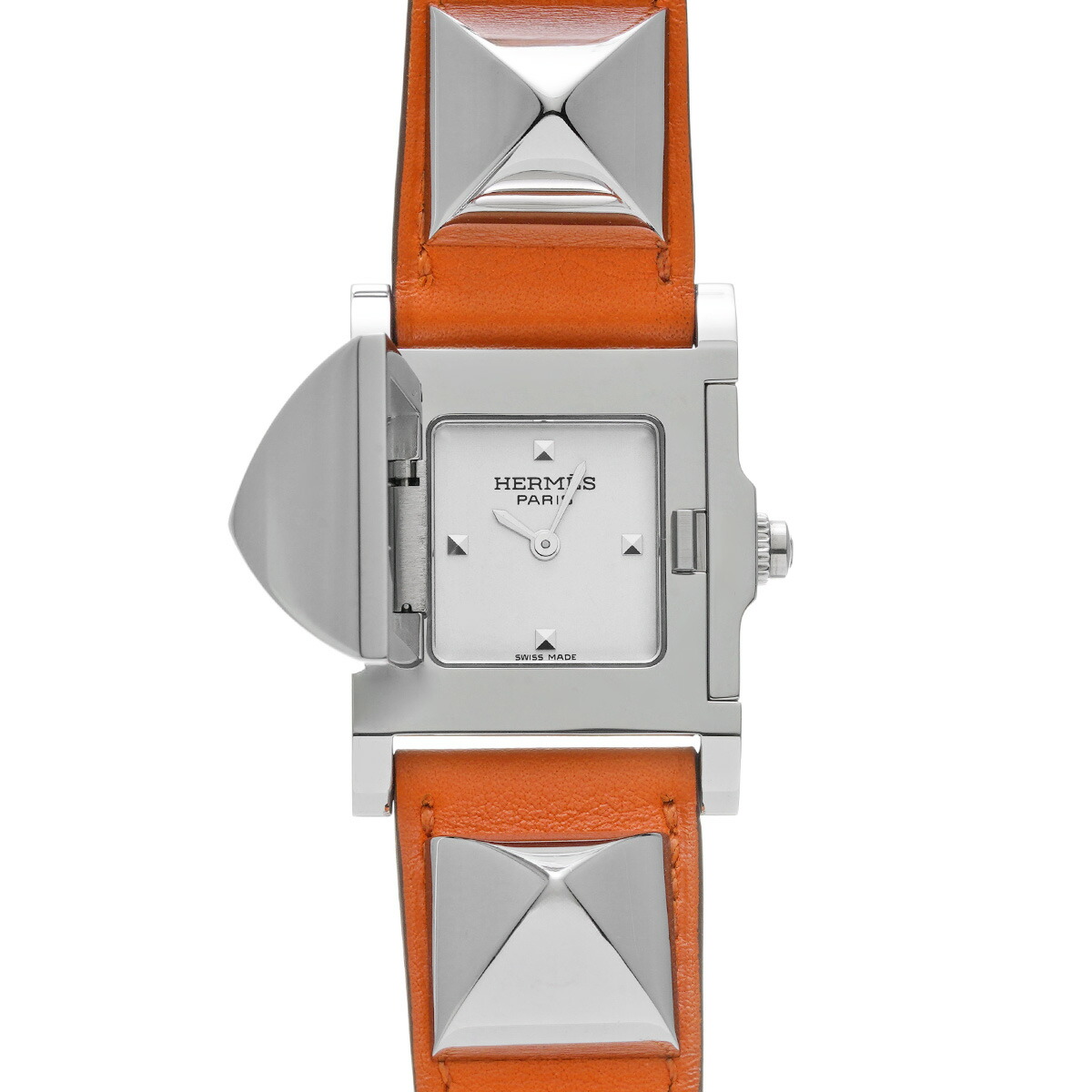 nkmrysk正規品保証　エルメス　メドール HERMES】エルメス メドール・ロック 腕時計 ME2.112 クオーツ