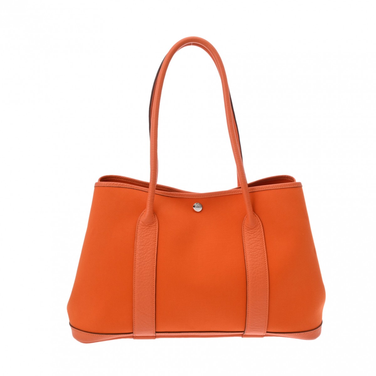 【～7/26 最大5万円クーポン】エルメス HERMES ガーデンパーティ PM ロング トート オレンジ トワルオフィシエ/ブッフル レディース ハンドバッグ エルメス バッグ バック ブランド 【ローン48回払い無金利】【中古】｜ウォッチニアン ブランド品専門店