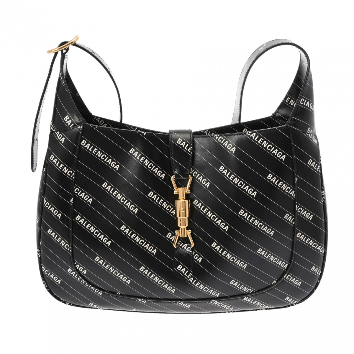 グッチ GUCCI グッチ バレンシアガ ミディアムショルダーバッグ ザハッカープロジェクト ジャッキー1961 ブラック 636712 レザー レディース ショルダーバッグ グッチ ショルダーバッグ バック ブランド 【ローン48回払い無金利】【中古】