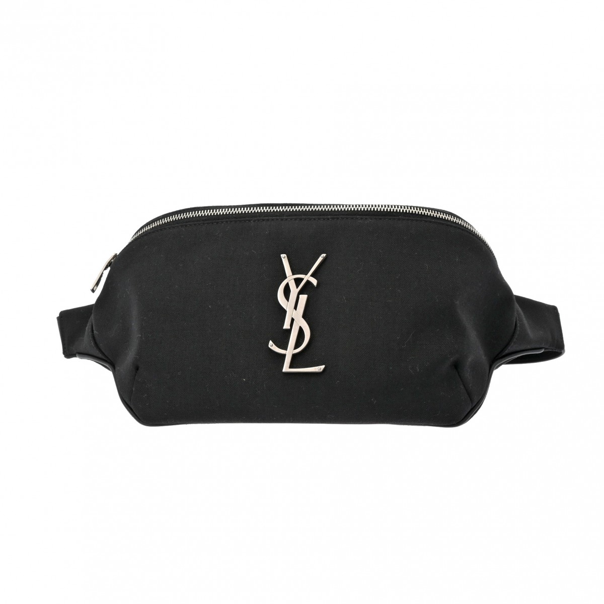 【良品】サンローラン シティ ベルトバッグ レザー SAINT LAURENT サンローランシティ ベルトバッグ ブラック シルバー金具 メンズ