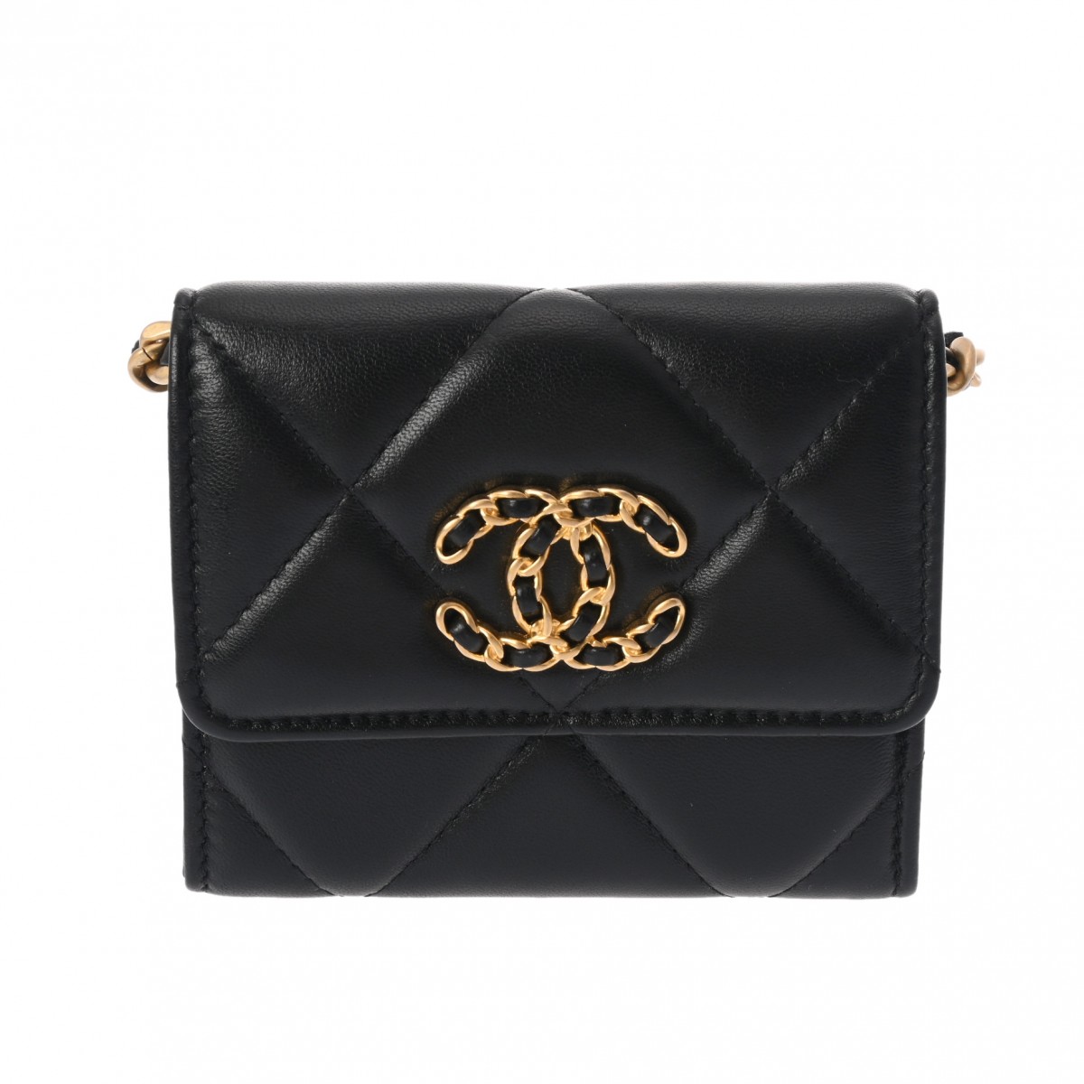 シャネル CHANEL マトラッセ CHANEL19 チェーンコインパース ブラック AP1787 ラムスキン レディース コインケース シャネル 財布 ブランド 【ローン48回払い無金利】【中古】｜ウォッチニアン ブランド品専門店