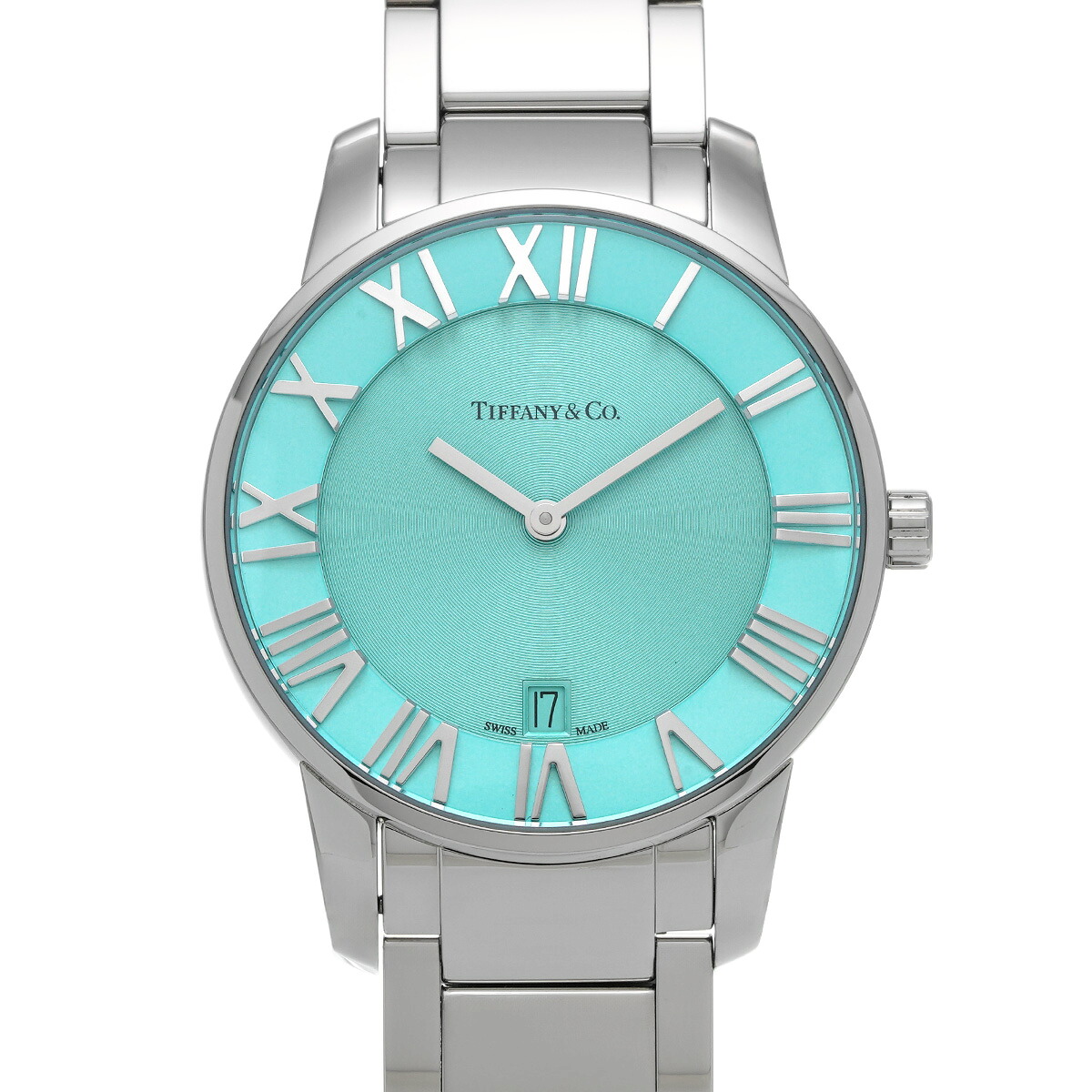 【楽天市場】ティファニー TIFFANY & Co. アトラス 2ハンド 63452769 ティファニーブルー メンズ 腕時計 ティファニー ...