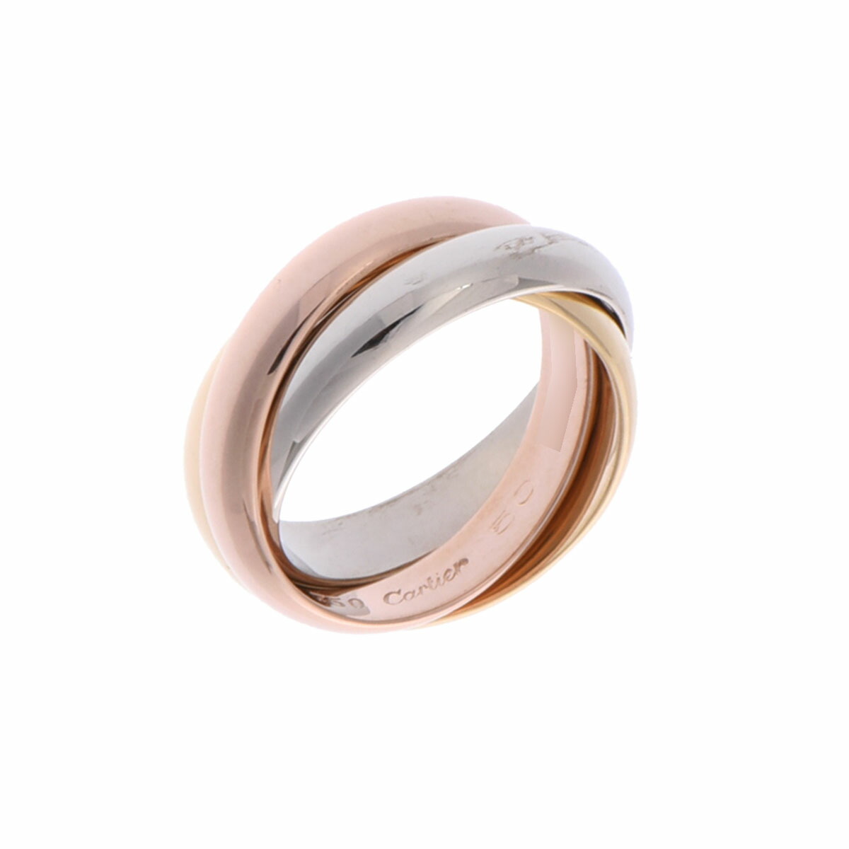 Cartier トリニティリング SM Cartier カルティエ トリニティリング 指輪 750(K18PG/YG/WG) スリー