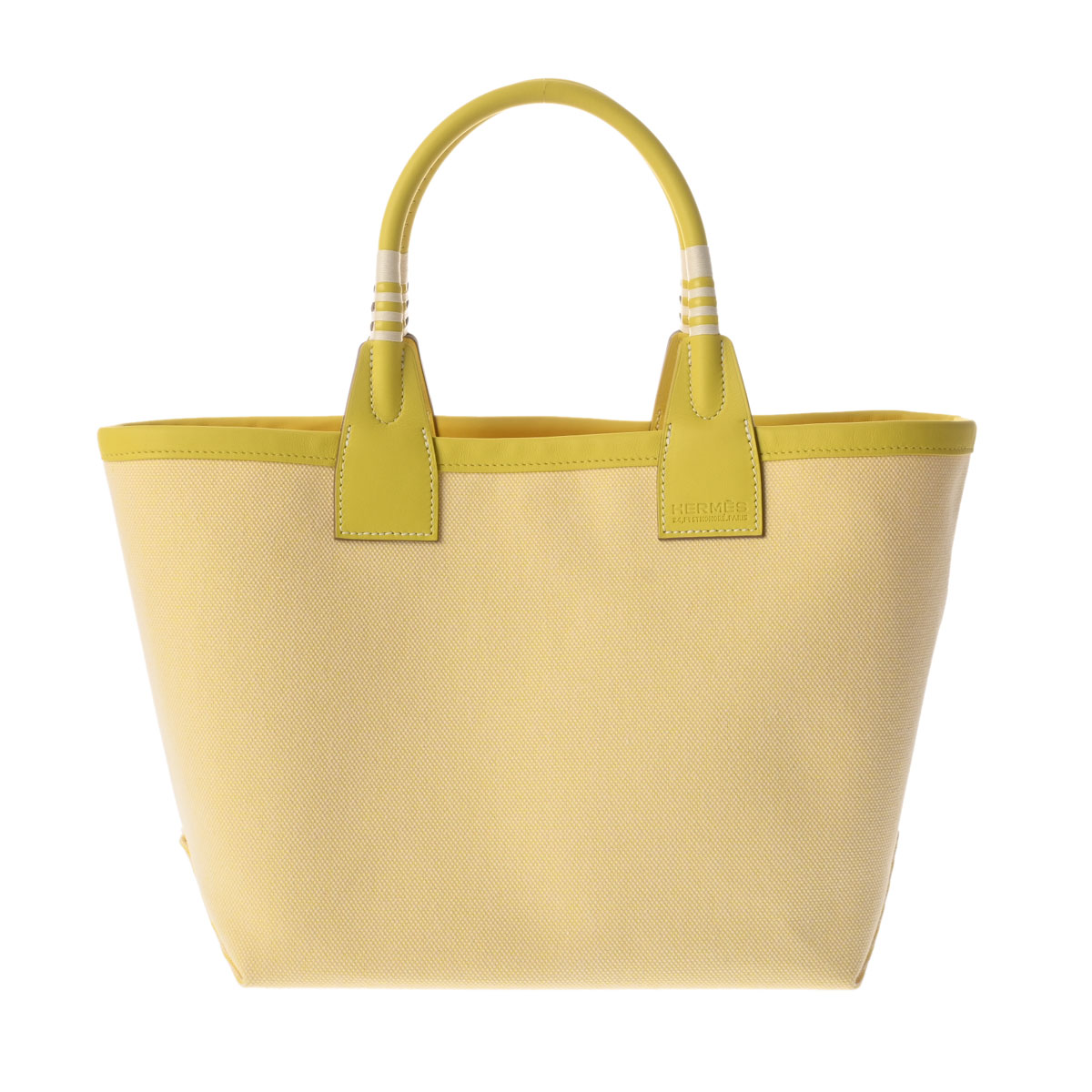 【～7/26 最大5万円クーポン】エルメス HERMES スティープル 25 エクリュ/ジョーヌシトロン/ライム トワルアッシュ/ヴォースイフト レディース トートバッグ エルメス バッグ バック ブランド 【ローン48回払い無金利】【未使用】｜ウォッチニアン ブランド品専門店