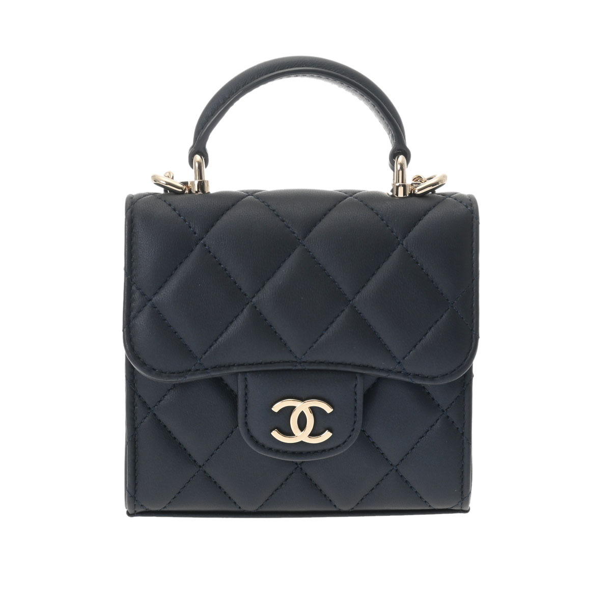 ☆コンパクト☆【シャネル】ラムスキン チェーン クラッチバッグ CHANEL シャネル チェーン クラッチバッグ ラムスキンAP2547