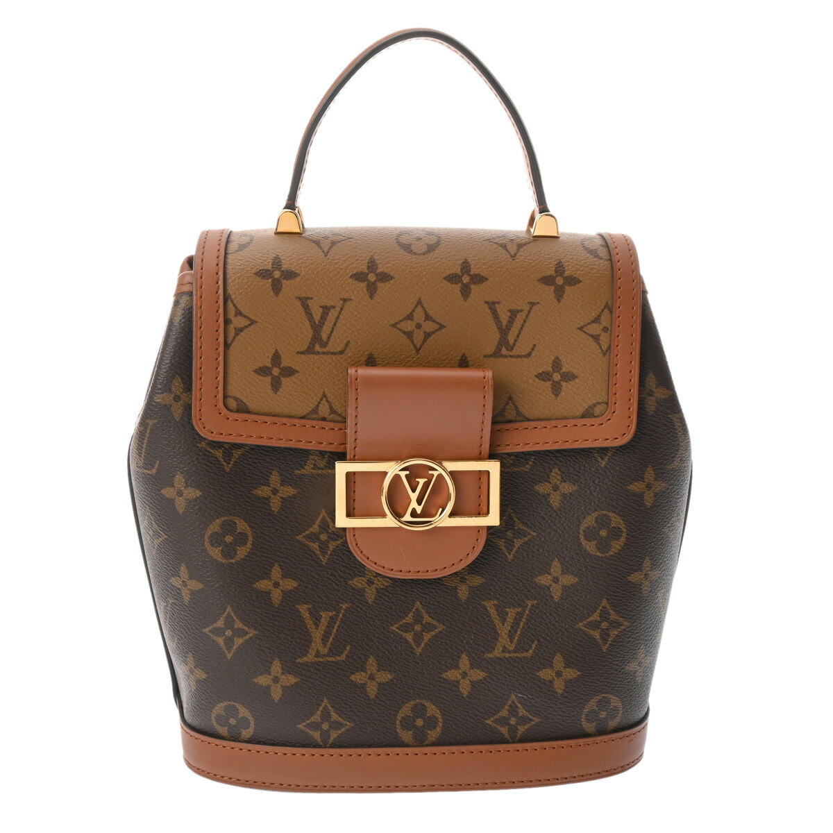 ルイ ヴィトン LOUIS VUITTON モノグラムリバース ドーフィーヌバックパック ブラウン M45142 モノグラムキャンバス レディース リュック・デイパック ヴィトンバッグ バック ブランド 【ローン48回払い無金利】【中古】