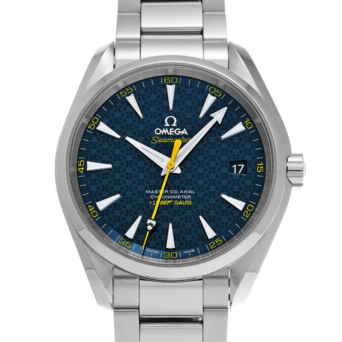 オメガ OMEGA シーマスター アクアテラ マスターコーアクシャル ジェームズ・ボンド 007 231.10.42.21.03.004 ブルー メンズ 腕時計 オメガ 時計 高級腕時計 ブランド 【ローン48回払い無金利】【中古】