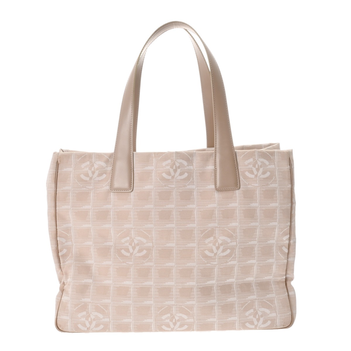 シャネル CHANEL ニュートラベル トート MM ベージュ A15991 ナイロン レディース トートバッグ chanel シャネル バッグ バック ブランド 【ローン48回払い無金利】【中古】 47,988円