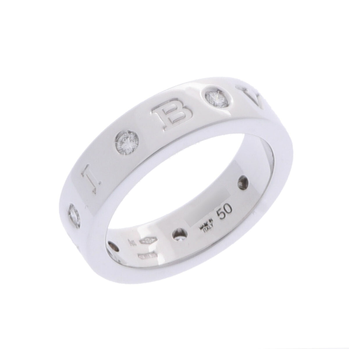 ブルガリ BVLGARI ローマンソルベ リング #50 K18ホワイトゴールド WG ダイヤモンド レディース リング・指輪 ブルガリ 【ローン48回払い無金利】【中古】