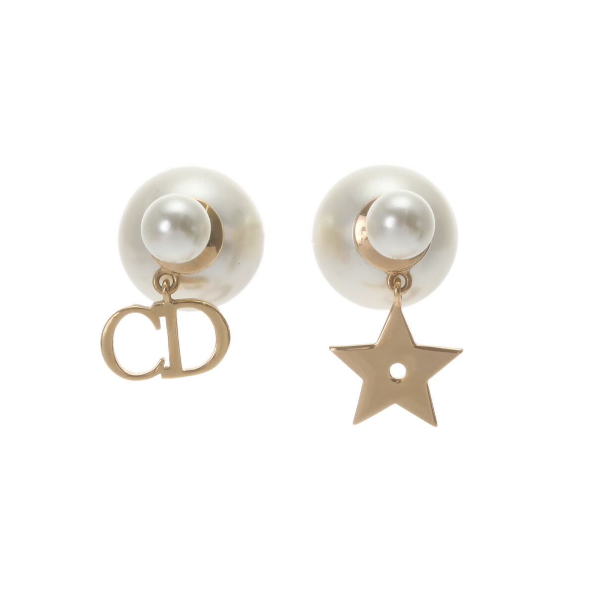 DIOR ディオール　ロゴ　星　ピアス　アンティーク Christian Dior [正規ラッピング済] ディオール ピアス Petit CD