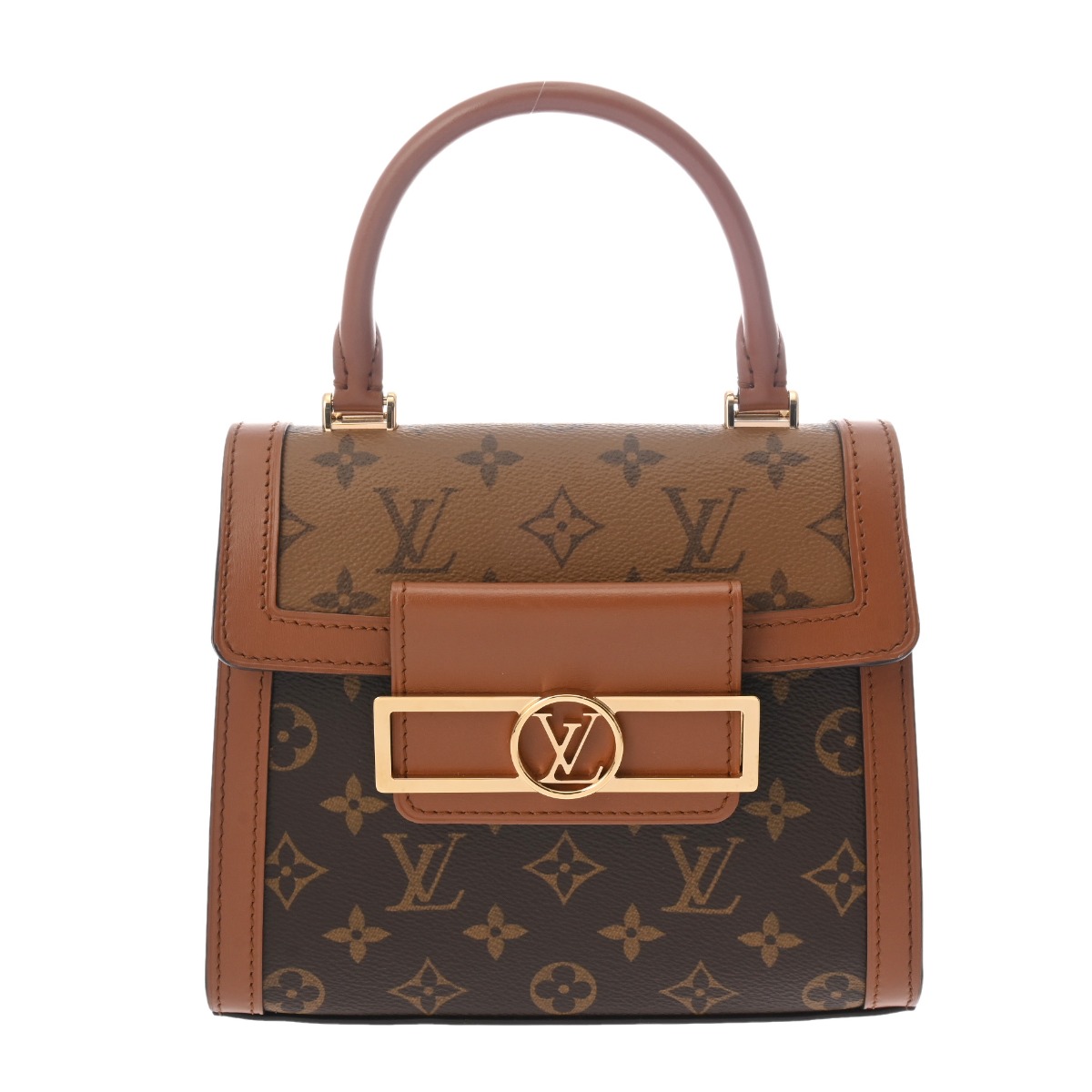 ルイ ヴィトン LOUIS VUITTON モノグラムリバース ドーフィーヌ キャピタル ブラウン M46751 モノグラムキャンバス レディース ショルダーバッグ ヴィトンバッグ バック ブランド 【ローン48回払い無金利】【中古】