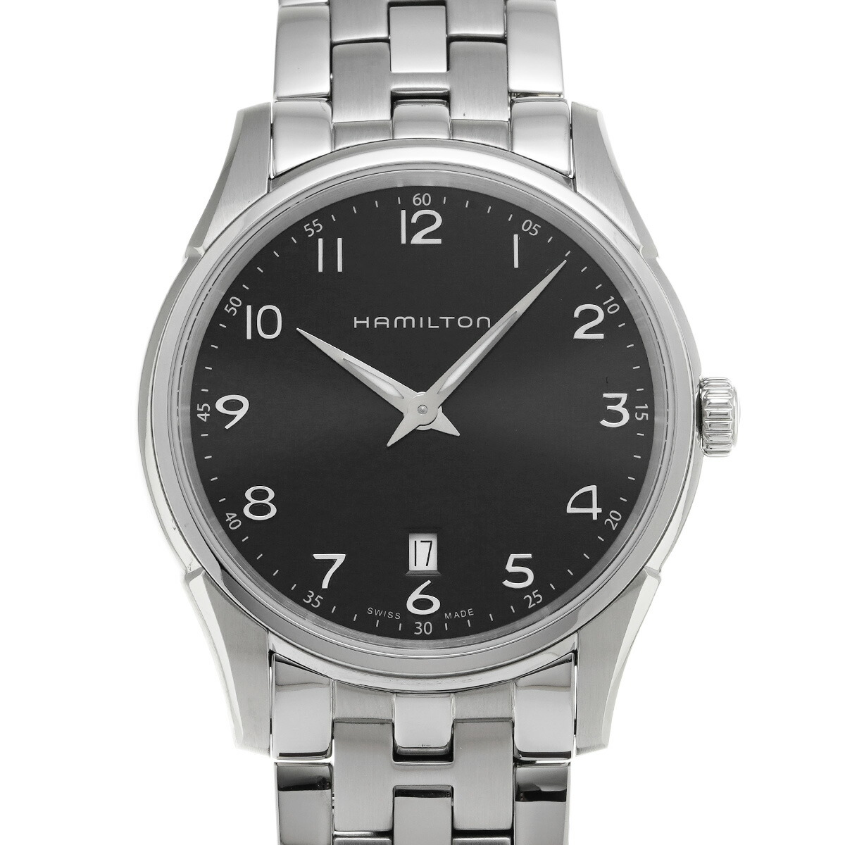 ★限定出品★ HAMILTON H375110 ブラック シルバー 黒銀 腕時計 HAMILTON ハミルトン H375110 ジャズマスター シービュー
