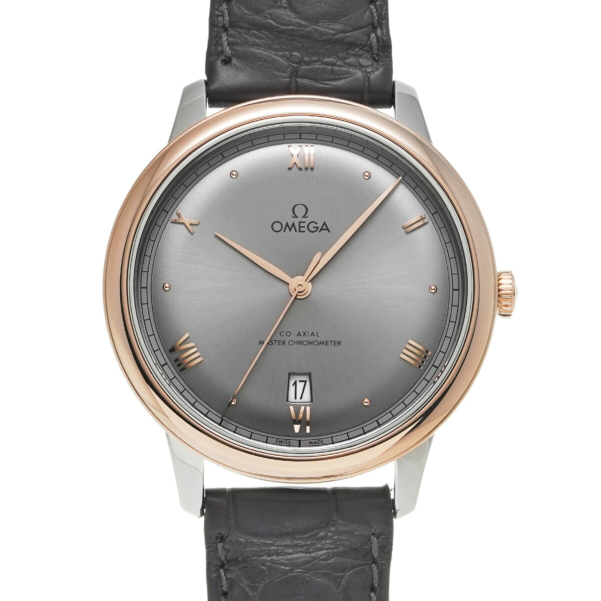 オメガ OMEGA デ・ヴィル プレステージ コーアクシャル 434.23.40.20.06.001 グレー メンズ 腕時計 オメガ 時計 高級腕時計 ブランド 【ローン48回払い無金利】【中古】