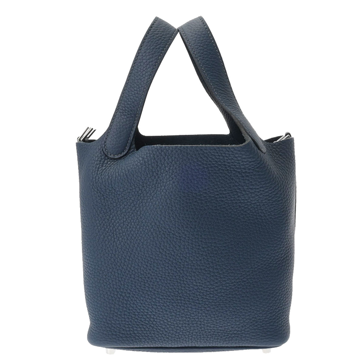 エルメス HERMES ピコタン鍵を掛ける PM  ブルードプリュス トリヨンクレマンス レディース ハンドバック エルメス ピコタン うしろ側 ブランド名 【貸し付け金48回払い無利子】【未当てはめる】