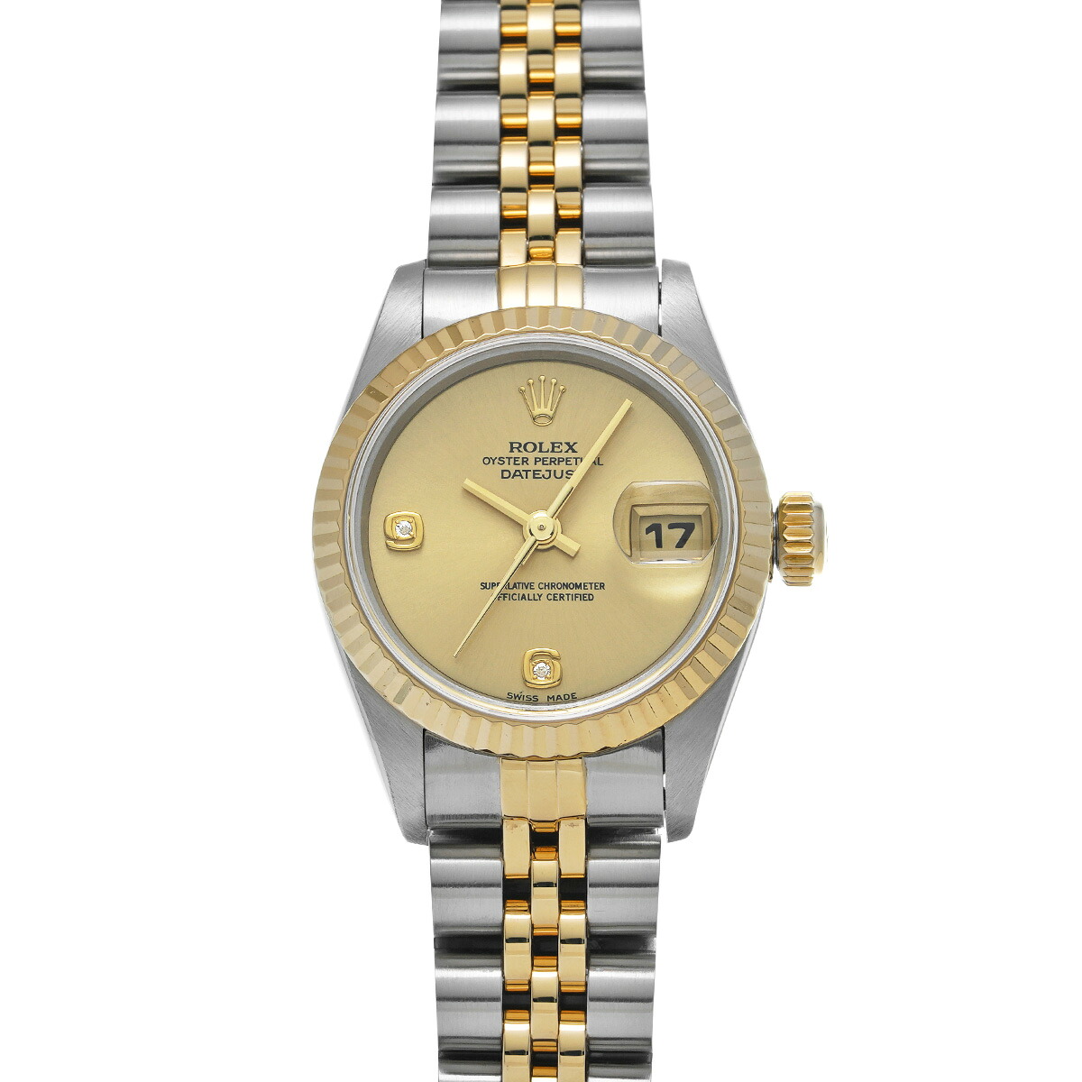 中古 ロレックス ROLEX 69173G W番(1995年頃製造) ホワイト /ダイヤモンド レディース 腕時計 楽天市場】ロレックス ROLEX デイトジャスト 69173G W番(1995年頃製造