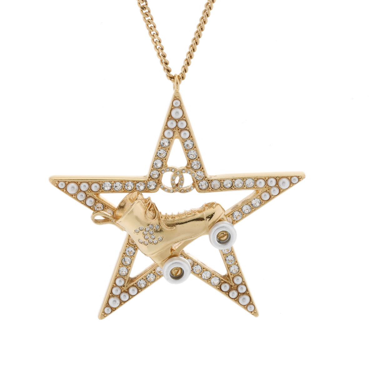 楽天市場】質屋 CHANEL シャネル ローラースケート ネックレス