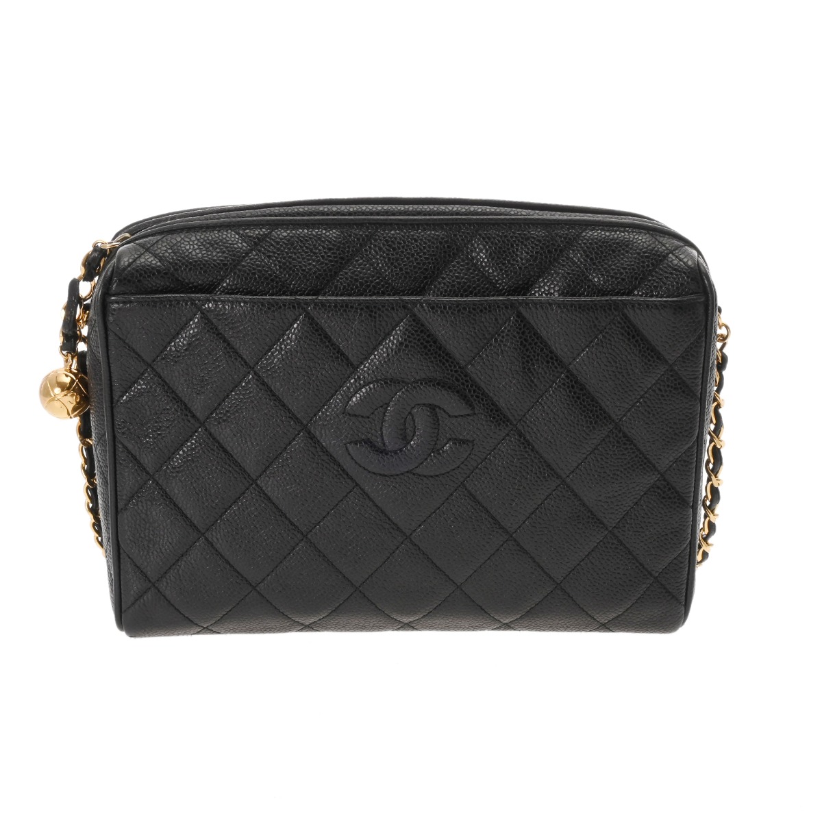 シャネル CHANEL マトラッセ チェーンショルダー ブラック キャビアスキン レディース ショルダーバッグ chanel シャネル バッグ バック ブランド 【ローン48回払い無金利】【中古】