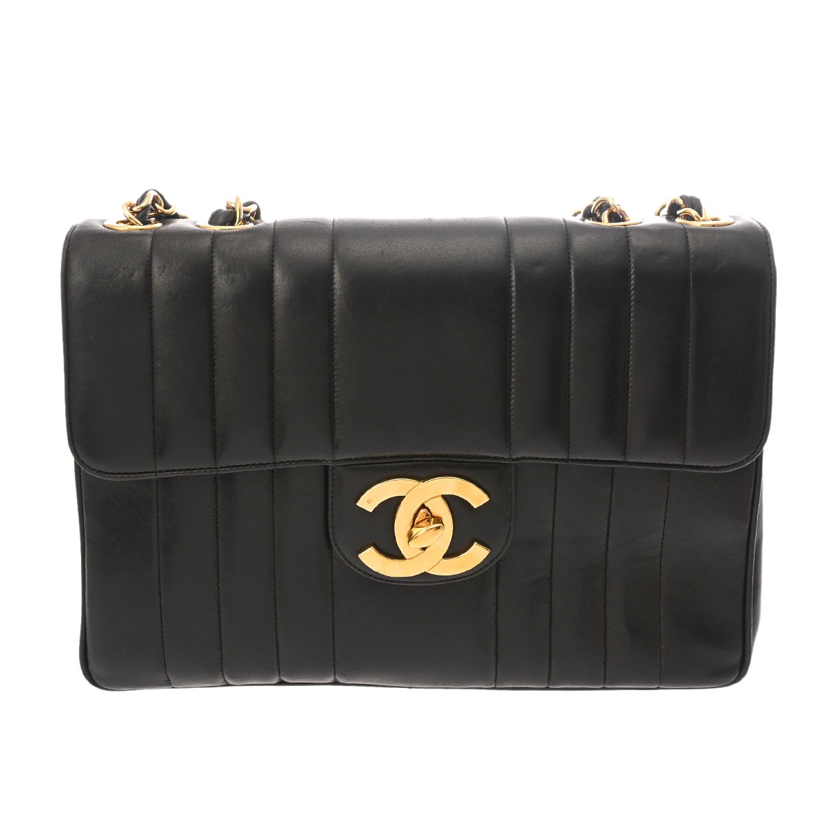 美品✨シャネル　ショルダーバッグ　マドモアゼル　ターンロック　ゴールド金具 CHANEL】シャネル マドモアゼル ショルダーバッグ レザー