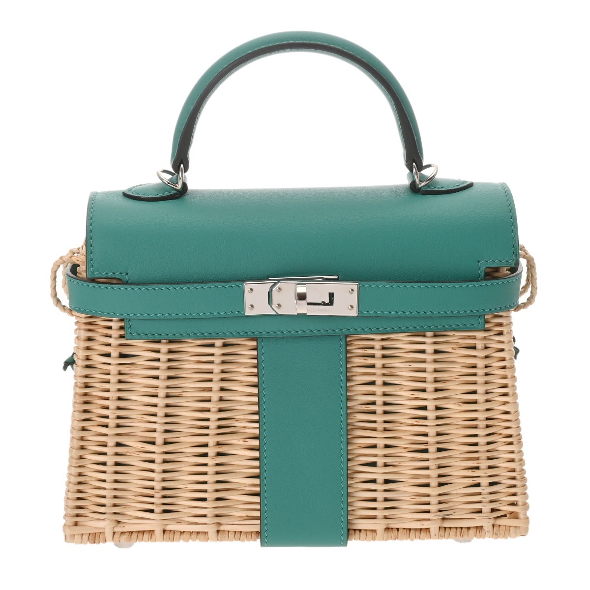 Hermès ミニケリー　ピクニック　特別　ブルーボックス　付属品付き　激レア Hermès ミニケリーピクニック特別ブルーボックス付属品付き激レア