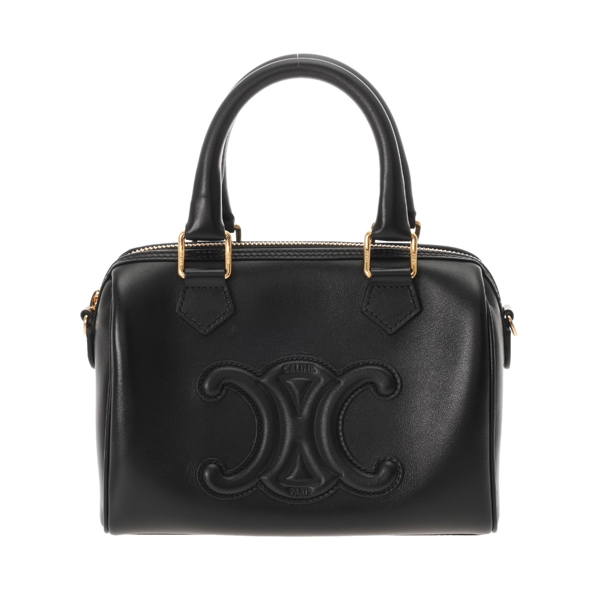 楽天市場】【中古】 セリーヌ CELINE スモールボストン キュイル