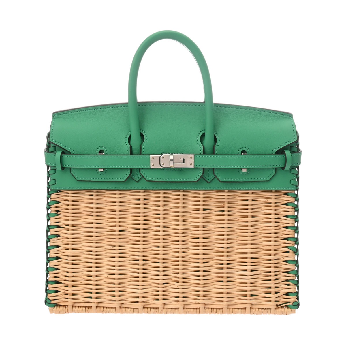 更にお値下げ超美品‼︎ HERMES 黄緑×水色 ツリー 木 ビーバー フランス製 ik-00-0506508-1.jpg