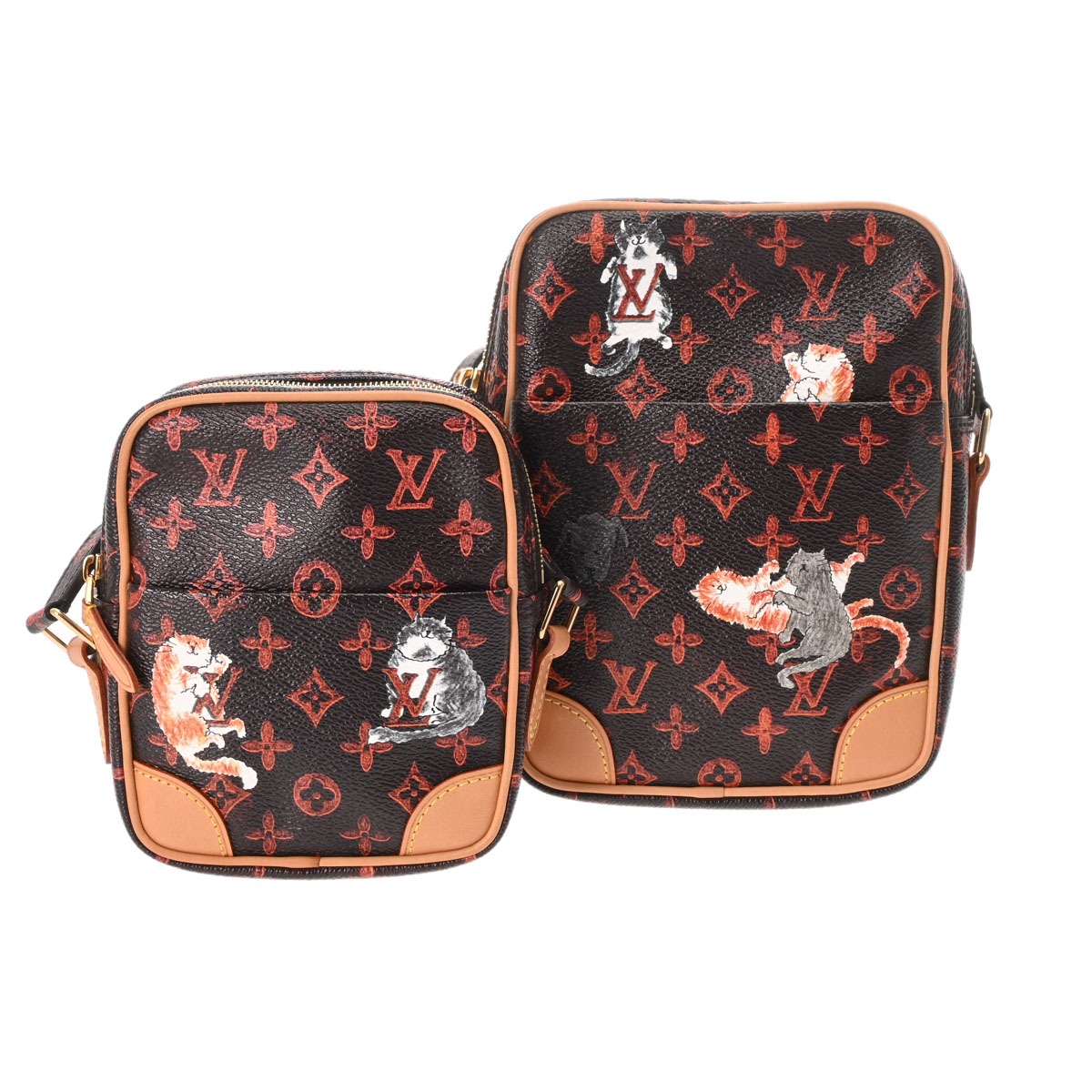 ルイ ヴィトン LOUIS VUITTON キャットグラム パナムセット トランスフォームドモノグラム 2019年クルーズコレクション ブラウン/オレンジ M44399 モノグラムキャンバス レディース ショルダーバッグ ヴィトンバッグ バック ブランド 【ローン48回払い無金利|ウォッチニアン ブランド品専門店
