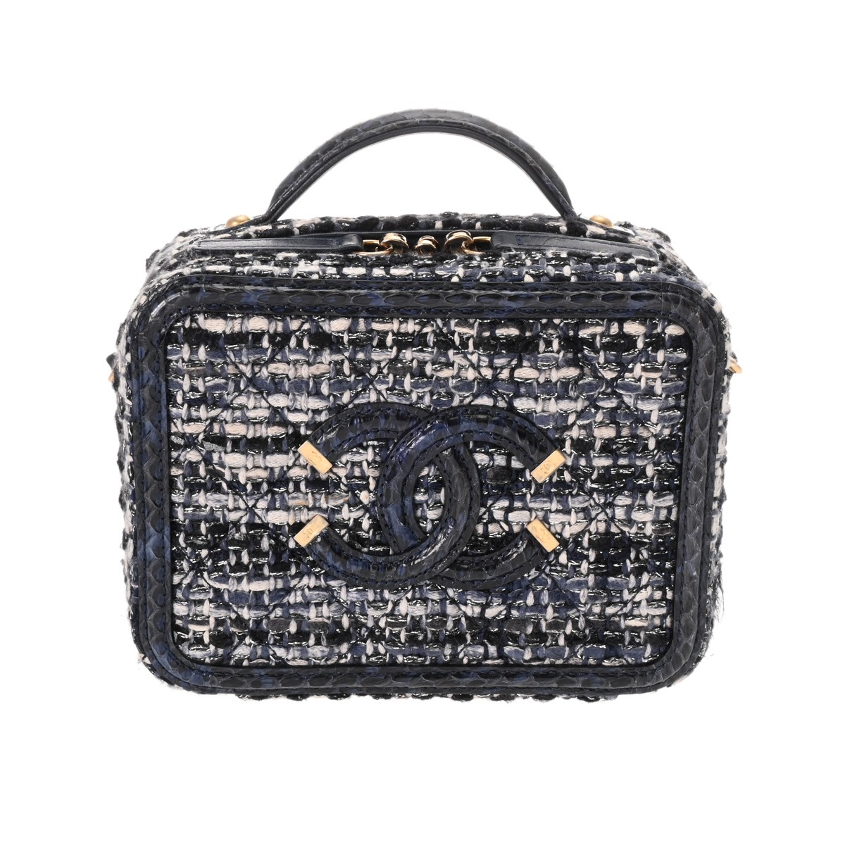 楽天市場】CHANEL シャネル CCフィリグリー マトラッセ バニティケース