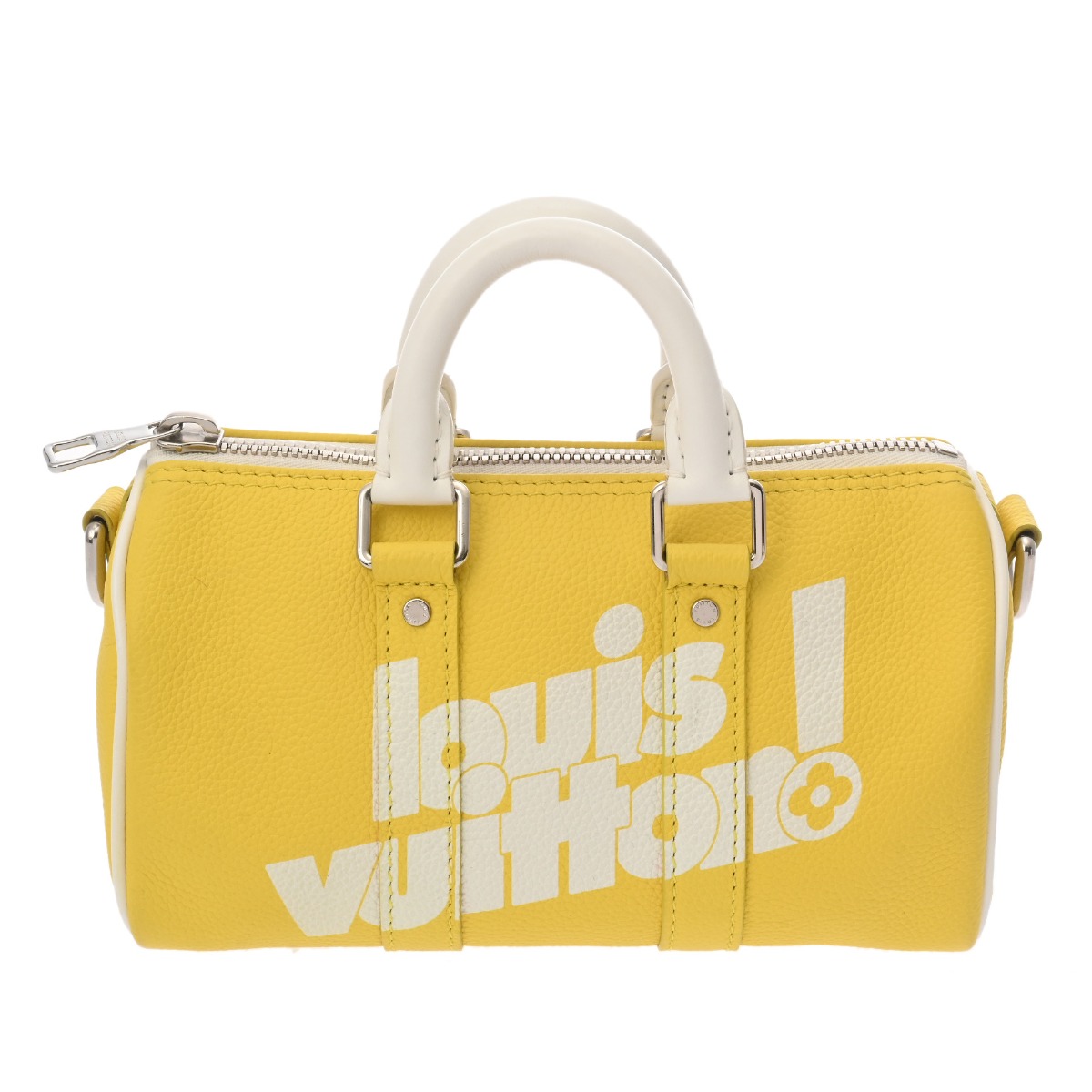 ルイ ヴィトン LOUIS VUITTON キーポルXS エブリデイLV イエロー M80842 レザー レディース ハンドバッグ ヴィトンバッグ バック ブランド 【ローン48回払い無金利】【中古】