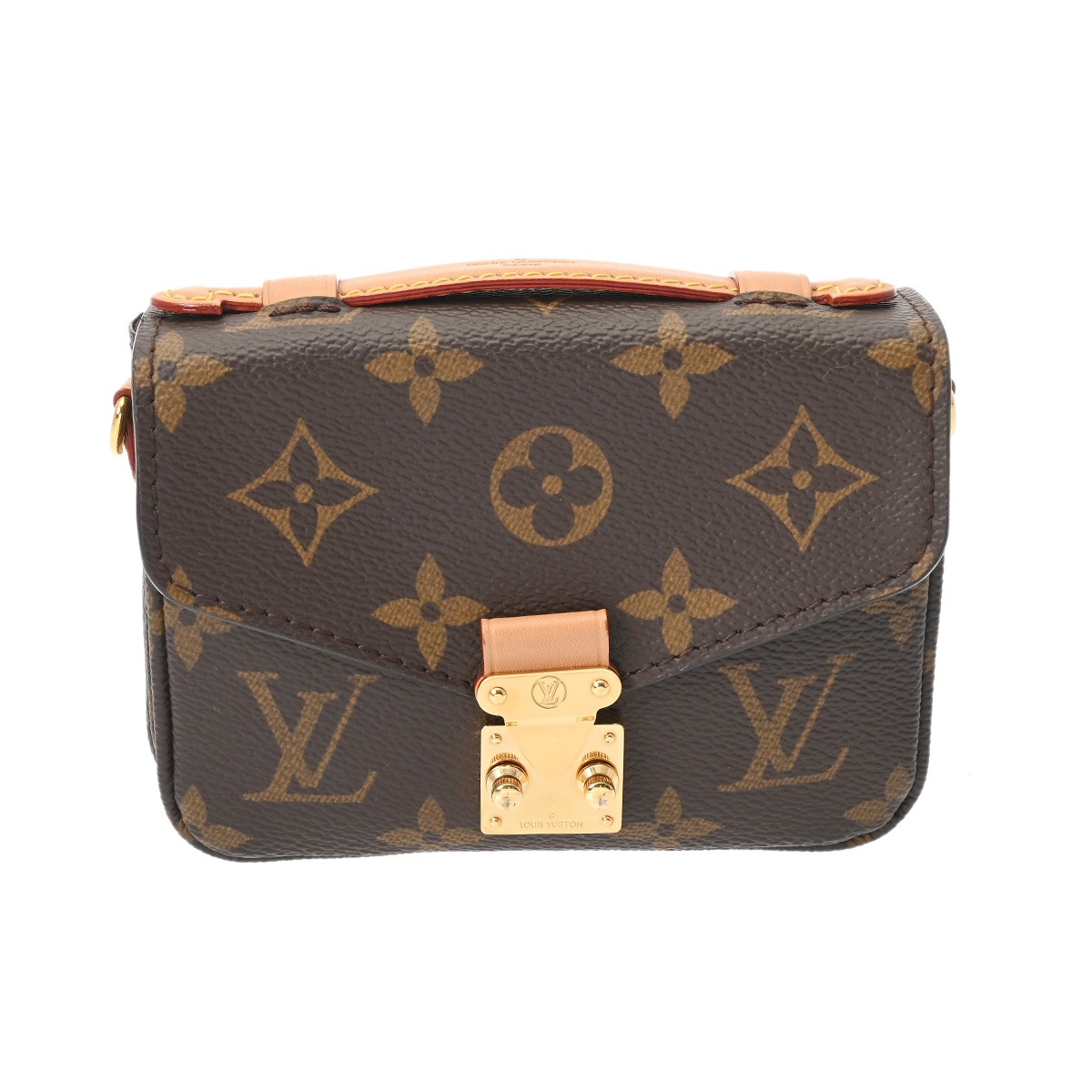 ルイ ヴィトン LOUIS VUITTON モノグラム ミクロメティス ブラウン M81267 モノグラムキャンバス レディース ショルダーバッグ ヴィトンバッグ バック ブランド 【ローン48回払い無金利】【中古】