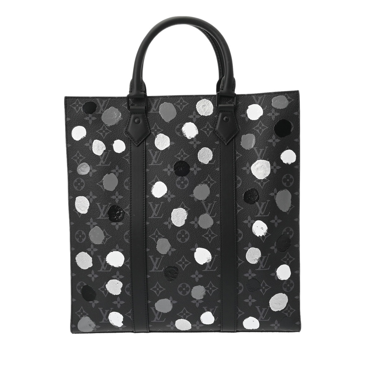 ルイ ヴィトン LOUIS VUITTON モノグラムエクリプスペインティッドドット LV×YK サックプラ 草間彌生 ブラック M46404 モノグラムキャンバス メンズ トートバッグ ヴィトンバッグ バック ブランド 【ローン48回払い無金利】【中古】